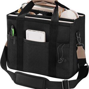 Canvas Tote Bag with Multiple Pockets Large Capacity Stylish for Women Travel